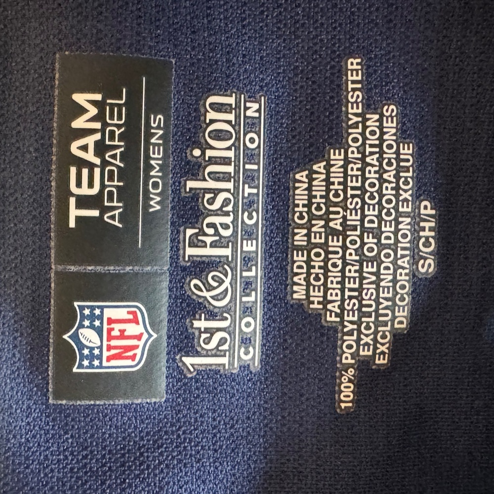 Seattle Seahawks women’s lace-up sequin jersey top by NFL Team Apparel - Picture 3 of 4
